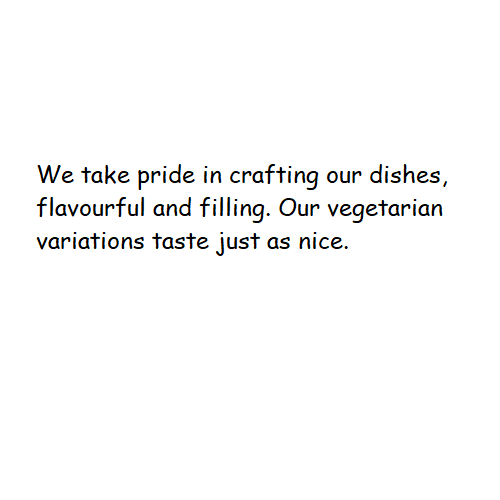 Vegetarian variations